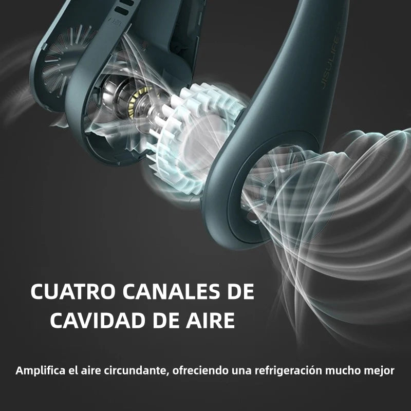 PROMO- VENTILADOR DE CUELLO PORTÁTIL - Ya no sufras por el Calor 🌞❄️