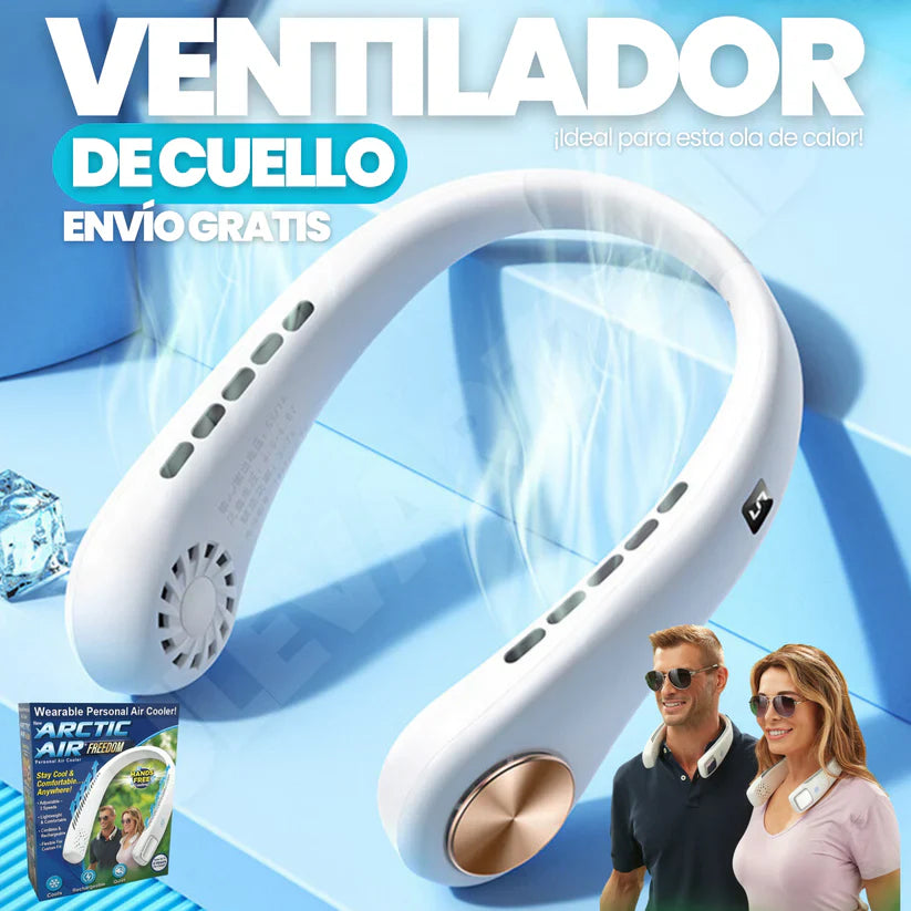 PROMO- VENTILADOR DE CUELLO PORTÁTIL - Ya no sufras por el Calor 🌞❄️