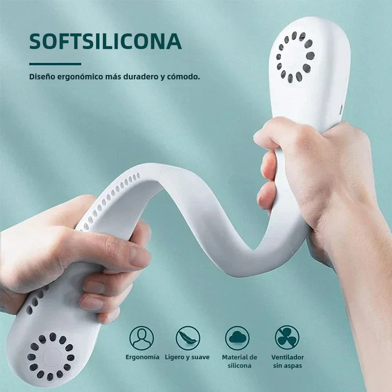 PROMO- VENTILADOR DE CUELLO PORTÁTIL - Ya no sufras por el Calor 🌞❄️