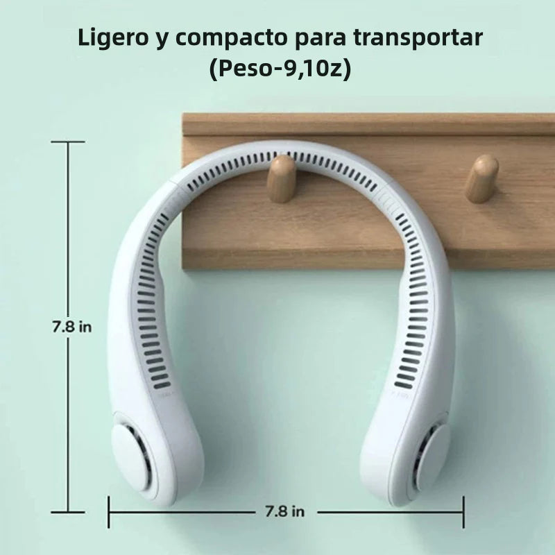 PROMO- VENTILADOR DE CUELLO PORTÁTIL - Ya no sufras por el Calor 🌞❄️