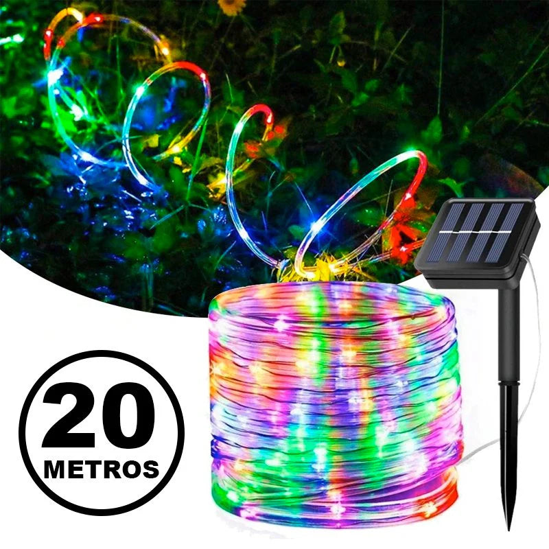 Manguera solar Luces RGB 20 Metros 🌟